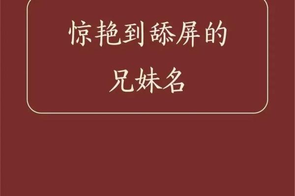 双胞胎取名：让名字传递兄弟姐妹的情感