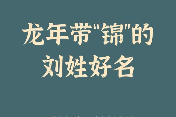 姓刘的男孩名字大全：寓意深远的命名指南