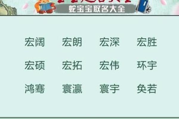 蛇宝宝名字大全：个性与寓意兼具