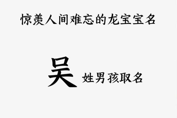 吴姓男孩名字推荐：如何选择富有诗意的名字