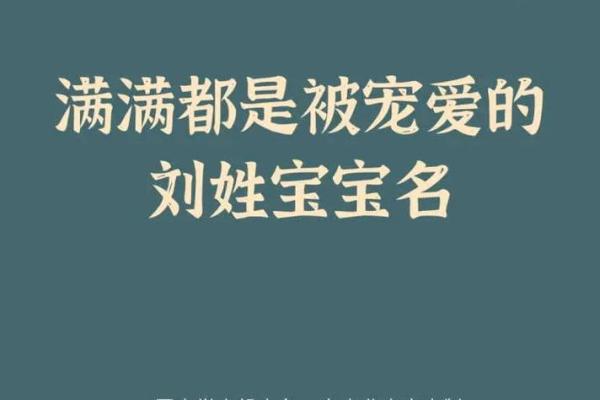 如何为刘姓男孩选择一个有意义的名字