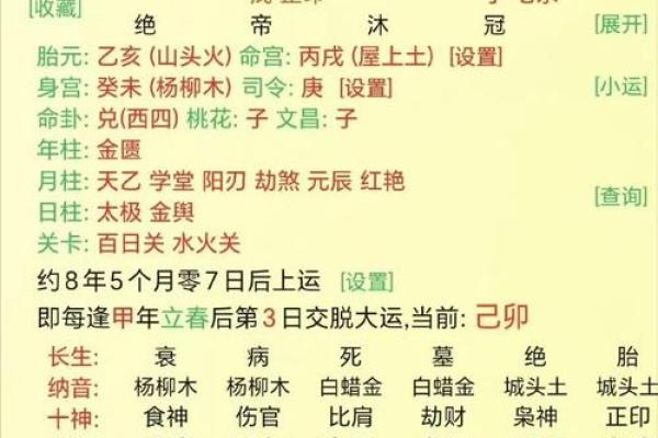 免费生辰八字查询解析你的命运密码