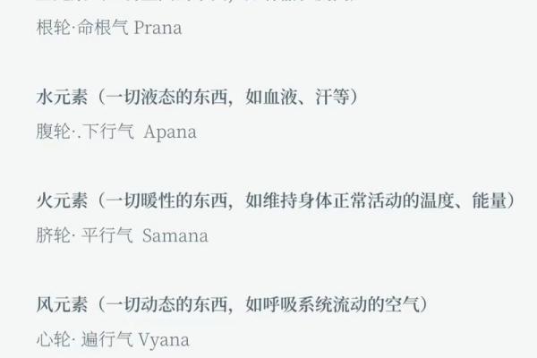 五行元素详解