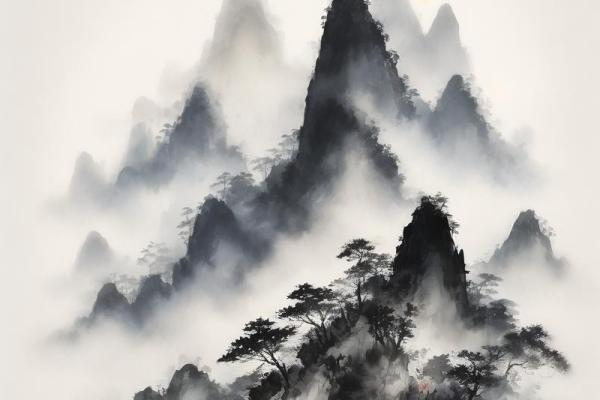 山水画卷，家居风水中的风水画