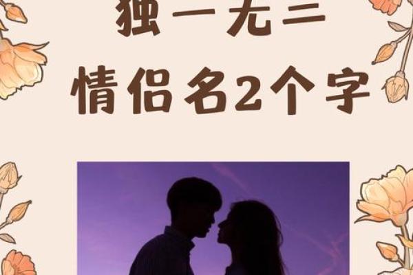 独特炫舞情侣名字推荐，简单两字展现深情
