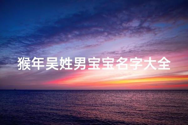 猴年宝宝好名字盘点