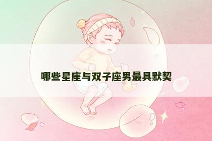 哪些星座与双子座男最具默契