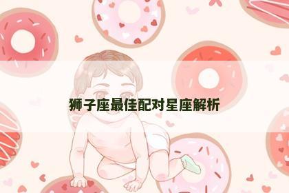 狮子座最佳配对星座解析