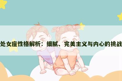 处女座性格解析：细腻、完美主义与内心的挑战