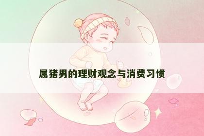 属猪男的理财观念与消费习惯