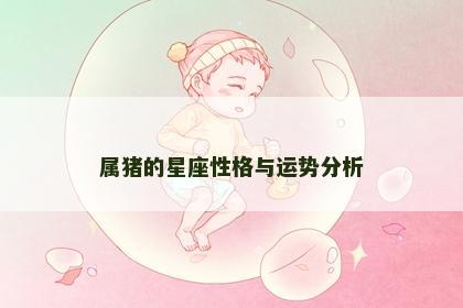 属猪的星座性格与运势分析
