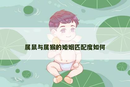 属鼠与属猴的婚姻匹配度如何