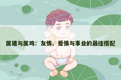属猪与属鸡：友情、爱情与事业的最佳搭配