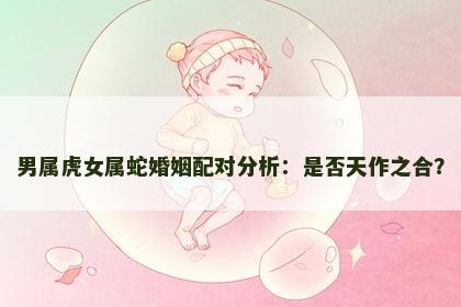 男属虎女属蛇婚姻配对分析：是否天作之合？