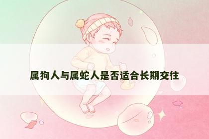属狗人与属蛇人是否适合长期交往